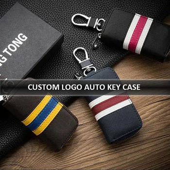 

EDBETOS Custom Leather Car Key Case For Auto Car Key For HYUNDAI / Toyota / Volkswagen/ Mazda / BMW / All Car Model Holders Keys