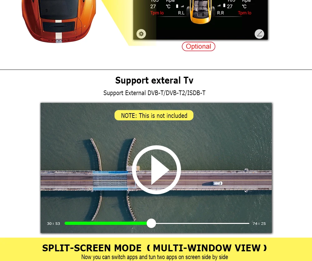 Excellent 9" Android 9.0 Quad Core GPS Naviagton DAB+ DVR Canbus 4G Wifi TPMS 1 Din CAR DVD Player For BMW 5 Series E39 E53 X5 M5 FM 12