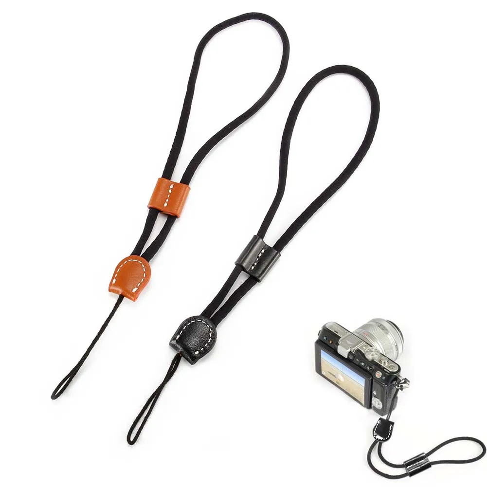Universal Camera Hand Wrist Strap Cotton PU Grip Band Carrying Belt for