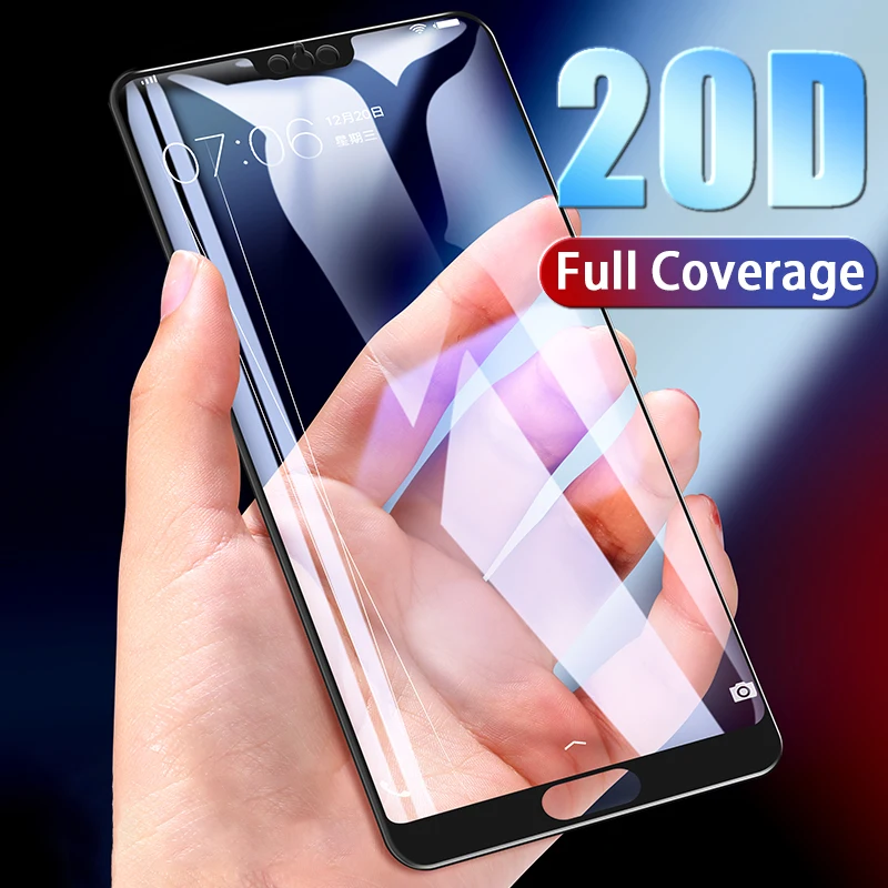 20D полное покрытие из закаленного стекла для huawei P20 P30 Lite Pro Защитная пленка экрана