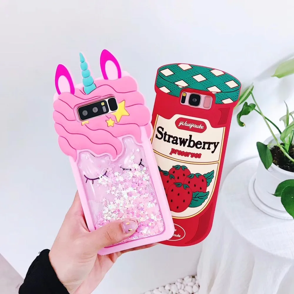 Zmasi 3D клубника чехол для телефона samsung S6 S7 Edge Чехлы Примечание 8 S8 S9 плюс крышка