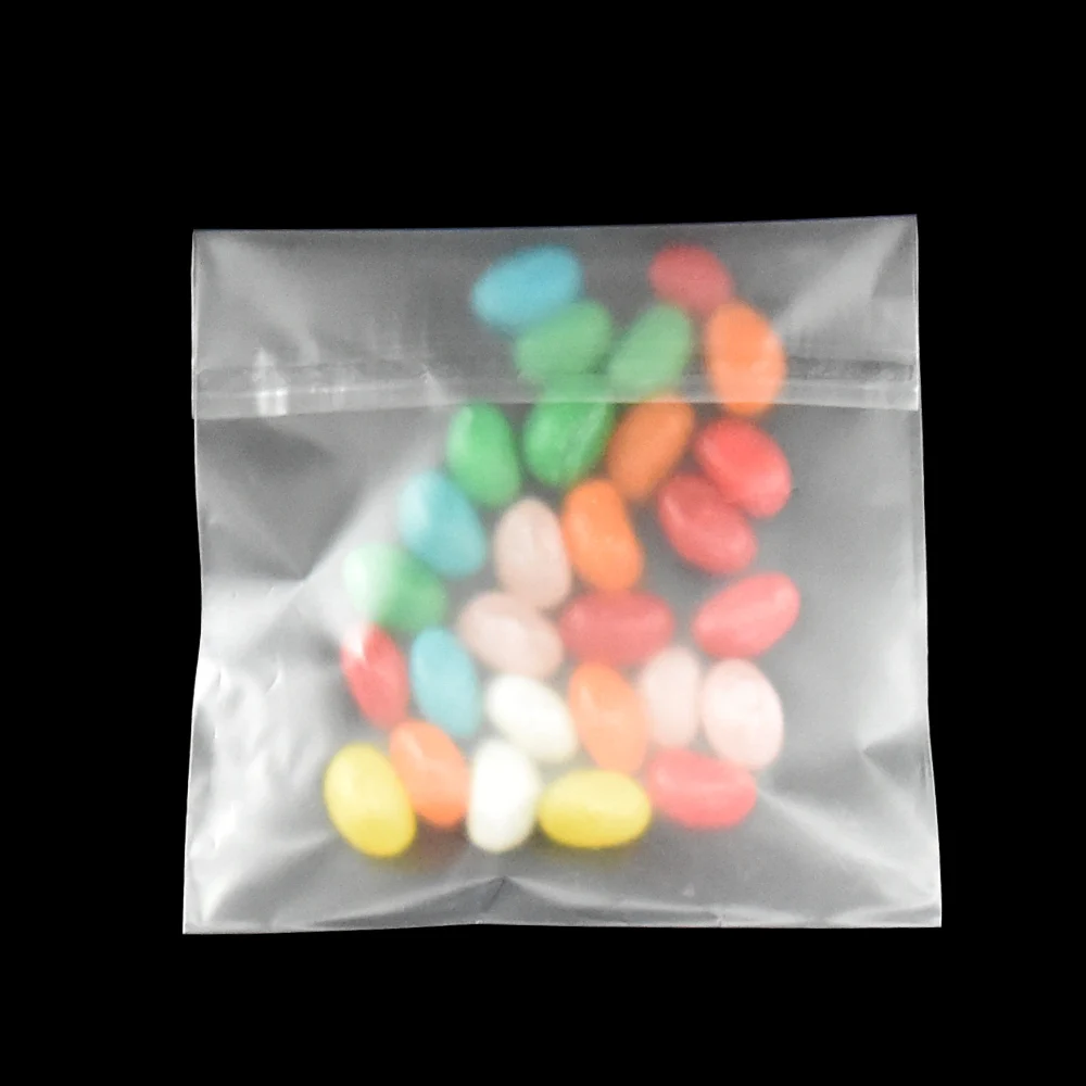 10*10+3cm Self Adhesive Frostic Transparent Plastic Bag Candy Biscuit Package Bags Matte Clear Plastic Packaging Bag 500 Pieces