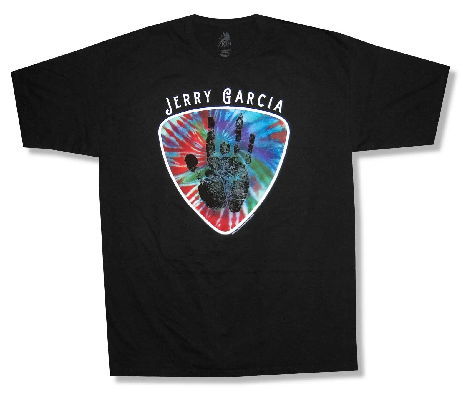 Джерри GARCIA медиатор TIE DYE IMG черная футболка небольшой официальный GRATEFUL DEAD |