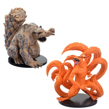 

2pcs/set 11cm NARUTO Kyuubi PVC Figures Collectible Model Toys Kurama Shukaku Anime Action Figurine Figure toy T30