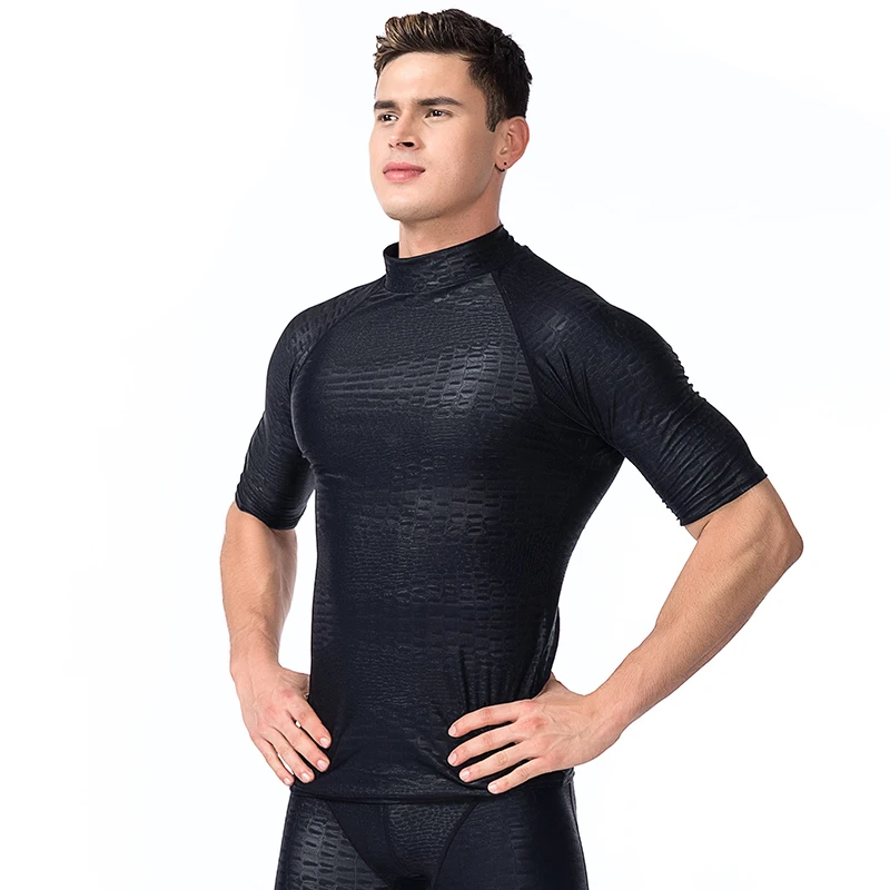 SBART мужские костюмы для подводного плавания из лайкры с шероховатой кожей, топы с длинным/коротким рукавом, анти-УФ, для плавания, серфинга, подводного плавания, подводного плавания, влажные костюмы