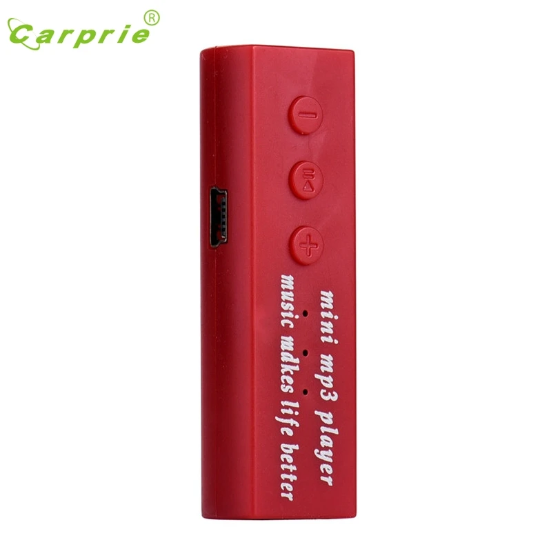 CARPRIE Mp3 плеер мини USB клип цифровой музыкальный Поддержка 16 Гб SD TF карта Apr21
