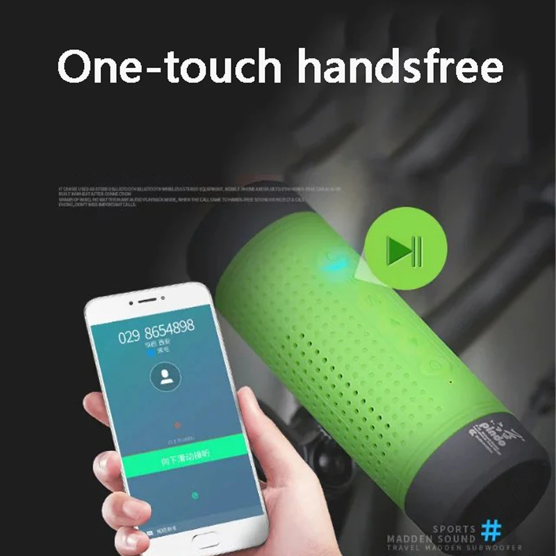 Новейший портативный динамик для велосипеда Bluetooth v4.0 FM радио tf карта внешний