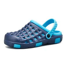 Сандалии мужские летние пляжные тапки дышащие водонепроницаемые сандалии мужские открытые пляжные вьетнамки Zapatos De Hombre дешево