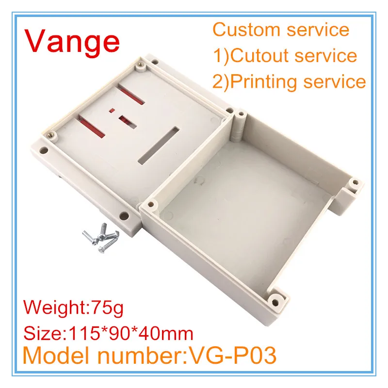 1 шт./партия форма сделанная din-рейка распределительная коробка 115*90*40 одна сторона мм дизайн корпус из АБС-пластика Корпус для устройства поддержки питания