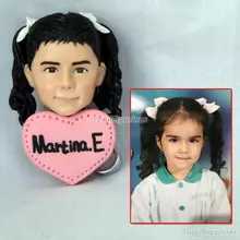 Персонализированные брелки с логотипом человеческое лицо брелок на заказ брелок для ключей ручной работы кукла из полимерной глины фигурка подарок для девушки женщины