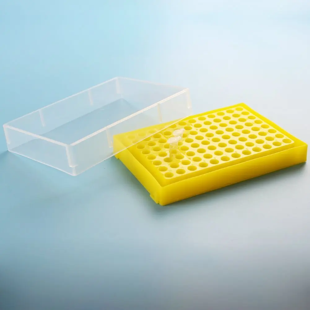 96-Well PCR Tube Rack, 0.2ml, with Transparent Lid, Pack of 3