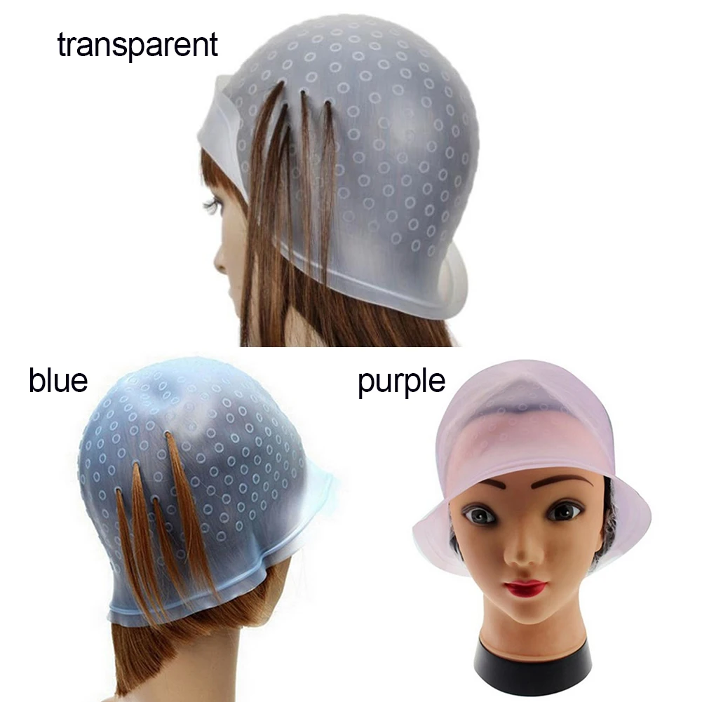 Popular Professional Salon Reusable Hair Colouring Highlighting Dye Cap Hat With Frosting Tipping Hair Color Styling 5