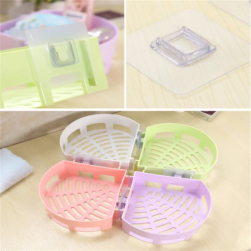 Полка для хранения сушка ванной полка кухни и туалета угловая настенная присоска