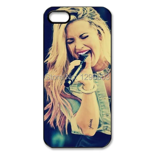 Demi Lovato Snap on Rubber Phone Case for iPhone 5 / 5S |