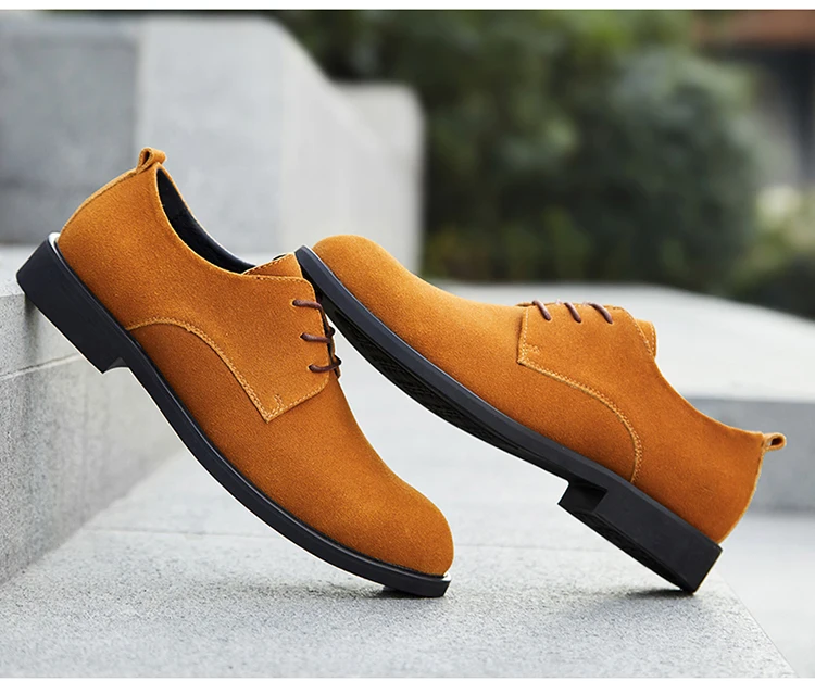 Для мужчин замшевые Кожаные модельные туфли обувь дизайн Британский Бизнес обувь мужские ботинки Оксфорд формальные офисные Туфли без каблуков Большие размеры 38–47