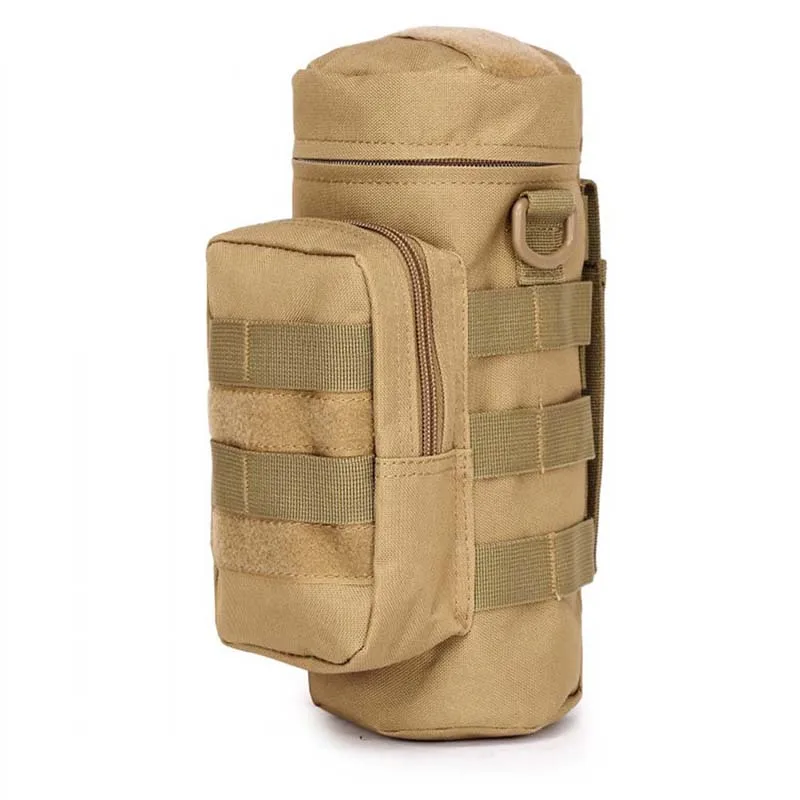 Открытый военный чайник сумка тактическое снаряжение чайник карманный тактический рюкзак армейский вентилятор походный кемпинг альпинистская сумка - Цвет: Khaki