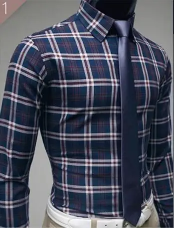 Бренд Высокое качество Для мужчин летняя рубашка с длинными рукавами Топы корректирующие плед нейлон Для мужчин Повседневное Модная