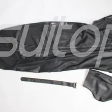 Латексный спальный резиновый мешок комбинезон без ремней и с карманом для рук внутри