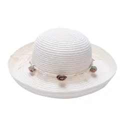 Соломенная шляпа пляжная шляпа летняя шляпа для женщин отлично подходит для путешествий цветы