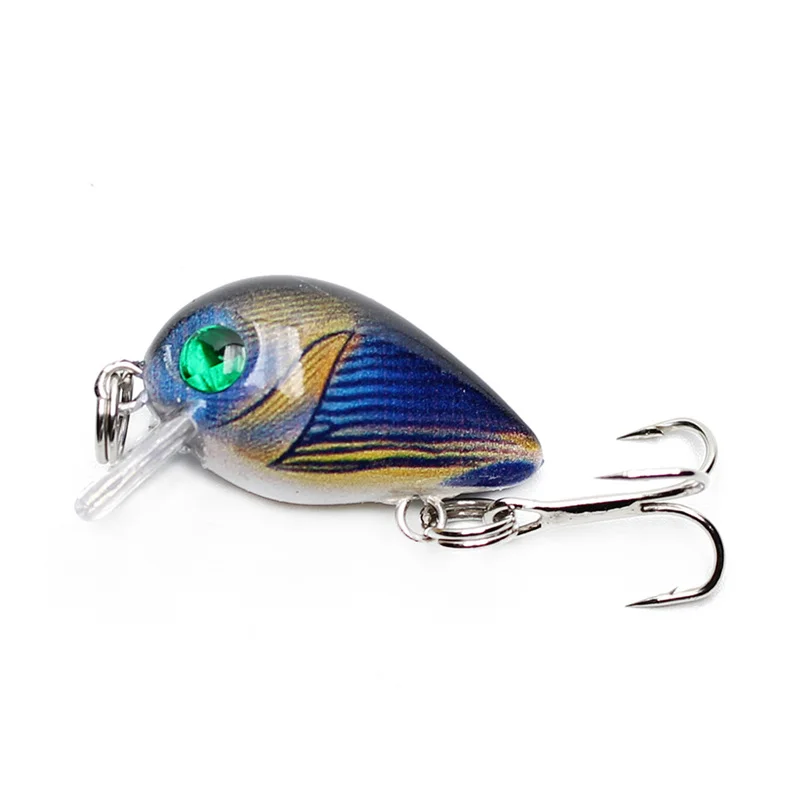 Amlucas 30 мм 2 г Crazy воблеры мини Topwater Crankbait искусственная японская жесткая наживка Pesca плавающие рыболовные приманки бас Pesca WW338 - Цвет: F