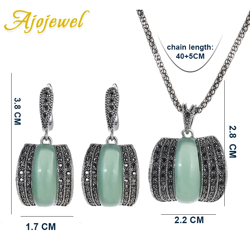 Женский комплект из колье и серёг под античное серебро|necklace and earring set|designer jewelry