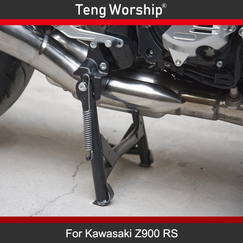 Для Kawasaki Z900 RS- Средний центр Kickstand откидываемая ногой Опора средства ухода за кожей поддержка Поднимите стояночный кронштейн стойки