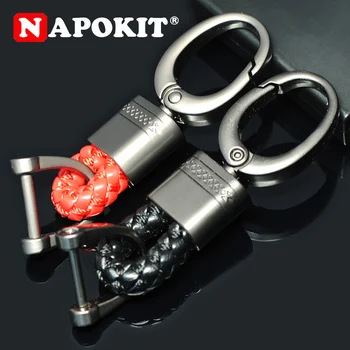 

Metal + Leather Car Key Ring Keychain Keyring Key Holder for Audi BMW Volkswagen Golf 4 5 6 Toyota Ford Focus 2 Honda KIA Mazda