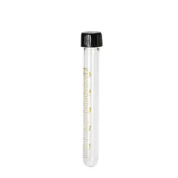 

5mL Glass Centrifuge Test Tube With Screw Cap Round Bottom 5 Pcs/Lot