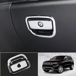 Для Jeep Grand Cherokee 2011-2018 ABS ящик для хранения автомобилей ручки Стикеры покрытие автомобиля для укладки 2 *