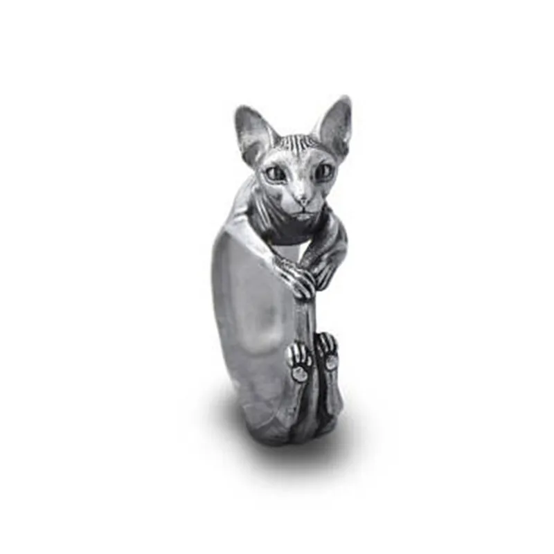 Винтажные кольца Сфинкс Модные Ретро стиль Сфинкс кошачьи кольца для мужчин и женщин Сфинкс кошачьи ювелирные изделия