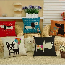 931 творческий; Симпатичные тапочки с узором в виде собаки из мультфильма печатных постельное белье Диван Подушка без наполнителя для дивана; для кровати; для автомобиля дома декабря