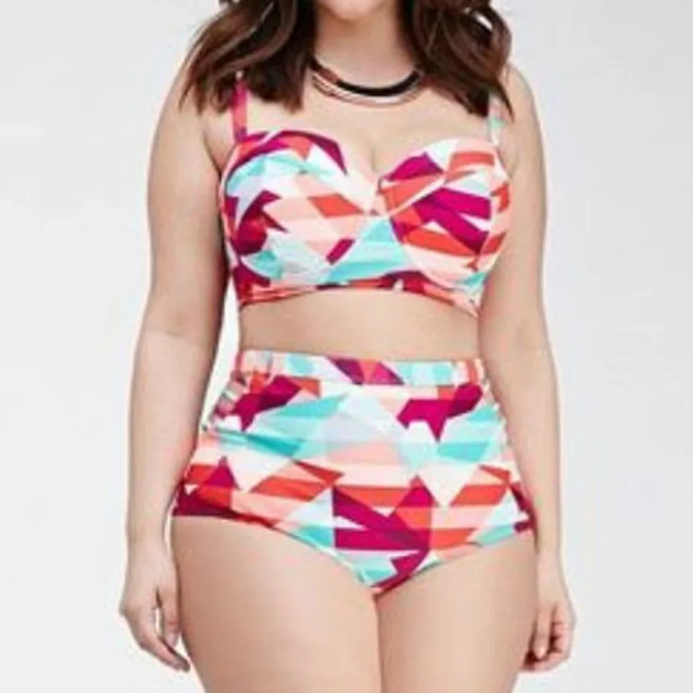 

Womens Swimming Suit Swimsuit Bikini Women Large Sizes Tropical High Waist Bikini Skirt Summer Brief Cute