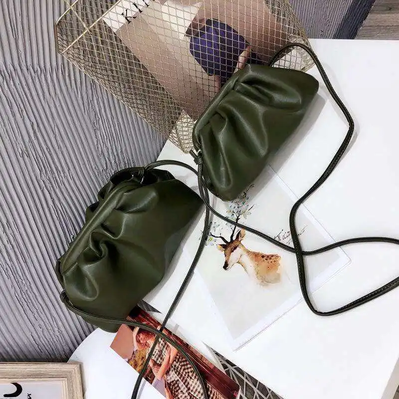 Кожаный конверт Роскошные вечерние сумки женские сумки дизайнерские объемные округлые формы кошельки и сумки Клатчи - Цвет: small
