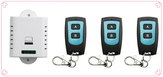 

85V 110V 120V 220V 250V 1CH Radio Controller RF Wireless Relay Remote Control Switch 315 MHZ 433 MHZ 3Transmitter+1 Receiver