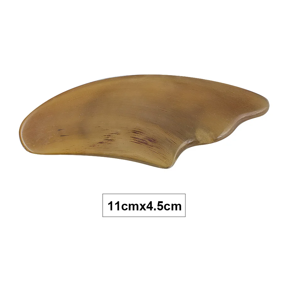 New Arrival High Quality Chinese Natural OX Horn Guasha board scraping board SPA Massage Tool