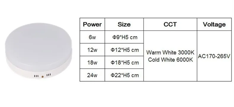 Surface LED Downlight 12