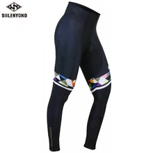 Siilenyond Pro зимний термо велосипедный брюки для девочек противоударный 3D гель мягкий Велосипедный спорт Велоспорт мотобрюки MTB велосипеда