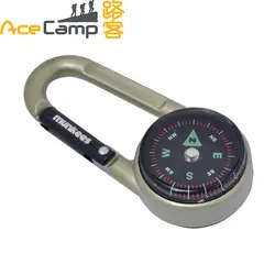 AceCamp мини 1 шт. мини-карабин компас с термометром Портативный Открытый Отдых синий мульти-Функция полезные путешествия Инструменты