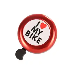 Мини-велосипедный Звонок I Love My Bike с принтом чистый звук бодрствующий велосипедный Рог Аксессуары для велосипеда новые