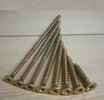 

M5/ M6 Phillips countersunk head Self-tapping carbon steel screws wood screw 30mm-200mm M5x120mm (10PCS)