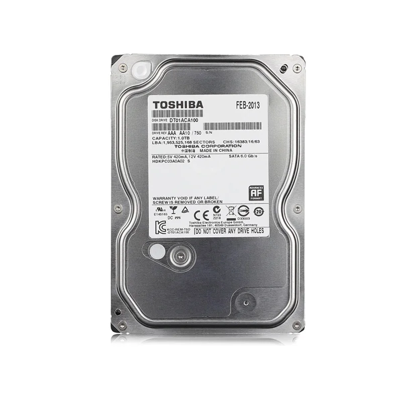  Original Toshiba 1 T Disco Duro DT01ACA100 SATA/300/7200 RPM 32 MB Cache 35 