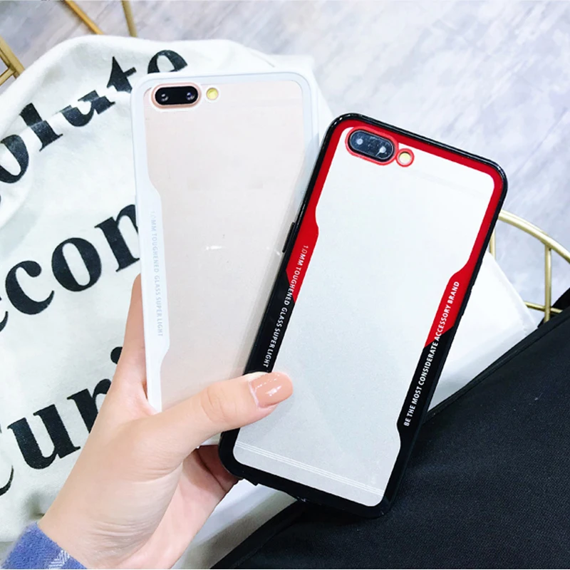 

Armor Phone Case For Huawei Honor 10 lite 9lite Y7 Prime Transparent Acrylic PC Back Soft TPU Edge Cover Clear Cases Protector