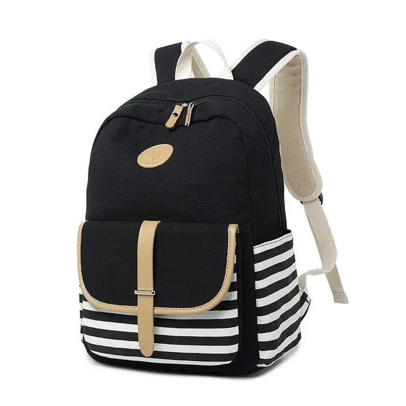 Tourya 3 шт./компл. модный Холст Женский Рюкзак Bookbag Ноутбук Колледж Bagpack Путешествия
