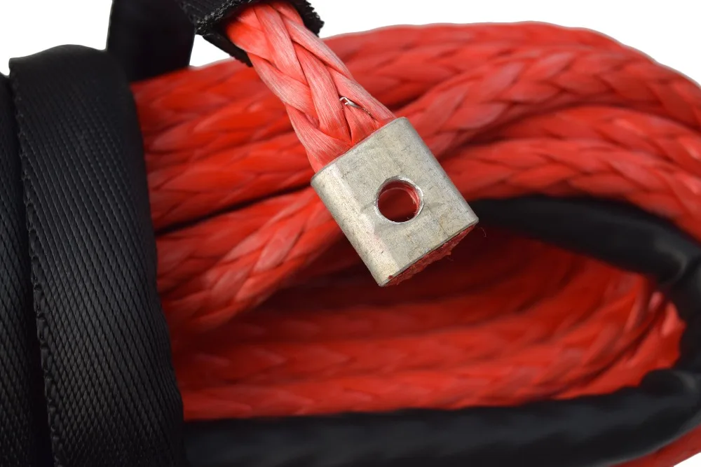 شحن مجاني 10 مللي متر * 30 m الأحمر الاصطناعية حبل رفع ، مرفاع القارب كابل ، سحب الحبال