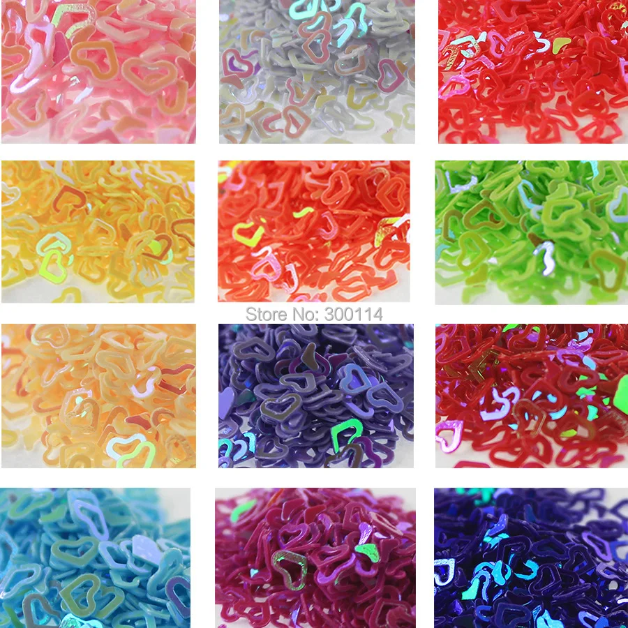 Acessórios de Decoração Atacado Cores Unha Jóia Oco Coração Estrela Carta Notas Forma Art Beleza Decalque Rebite 200 Conjuntos Mix 12 9 beleza decalque acessórios de decoração rebite 200 conjuntos