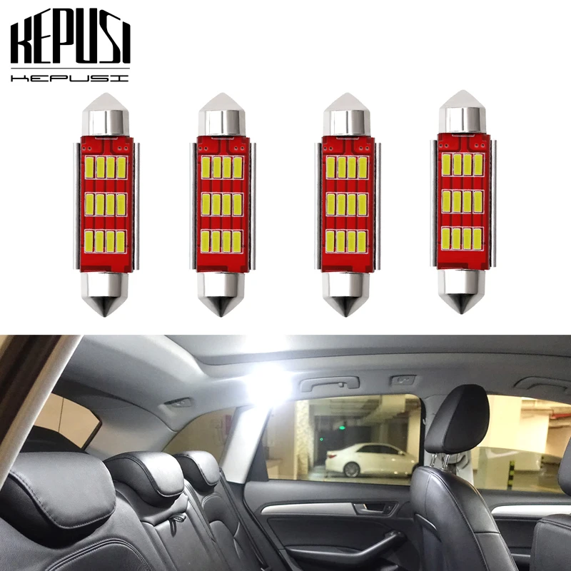 

31mm 36mm 39mm 41mm Car Led Light Canbus C5W Festoon Lamp 12V white License Plate Lights For volvo xc90 xc60 v70 s80 s40 v60 c30