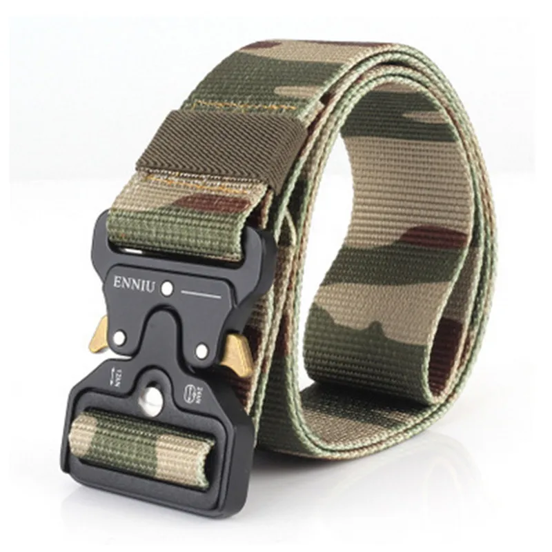 Military Tactical Nylon Belts Army Special Forces Mens SWAT Gear Combat