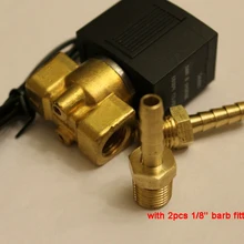 1/" Электрический электромагнитный клапан воздушный газ Дизель B20N 220VAC w Барб фитинги 1/8" резьба