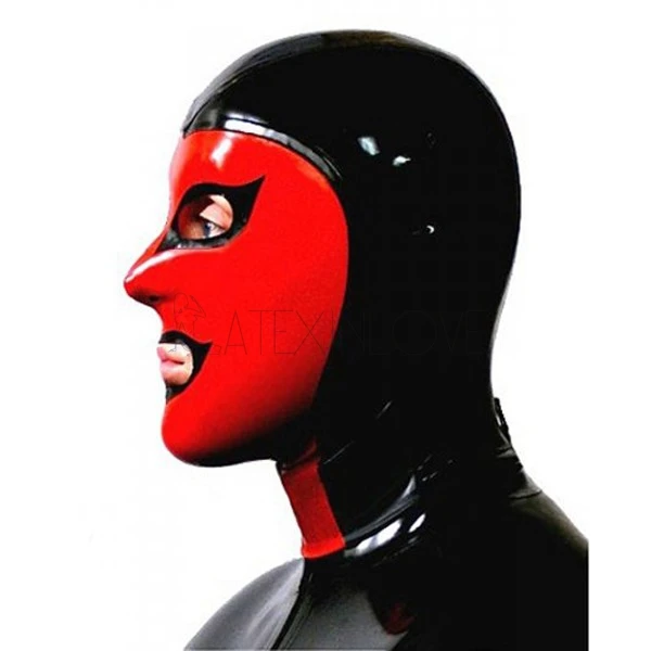 0.4mm-Sexy-Black-Red-Latex-Hood-Fetish-Latex-Rubber-Mask-Back-Zip-Many-Color-Avaiable-1