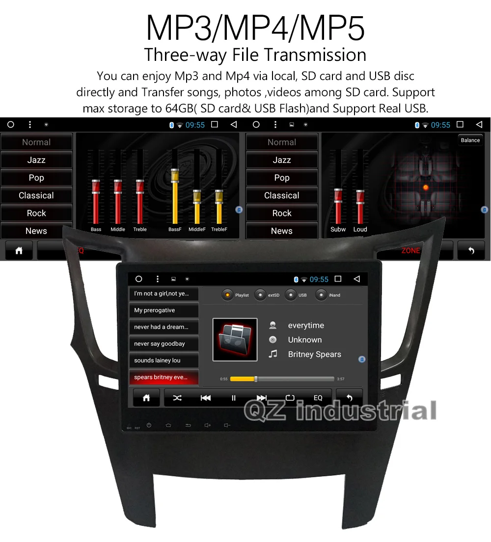 Clearance QZ industrial HD 10.2" IPS 2.5D Android 8.1 T3 for Subaru Outback Legacy Car Radio dvd player with 3G 4G GPS WIFI Navi Radio RDS 9
